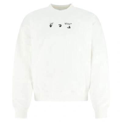Pre-owned Off-white Spray Over Marker Arrows White Sweatshirt