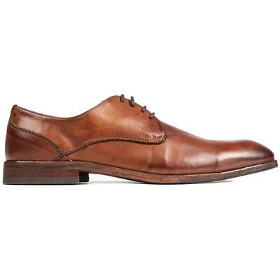 Pre-owned Hudson London Mens Dylan Lace-up Shoes Tan
