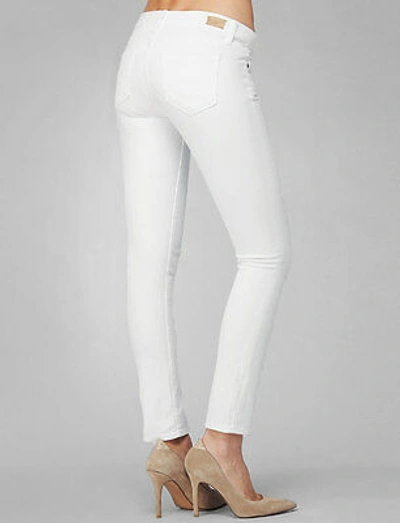 Pre-owned Paige Sz25 Skyline Ankle Peg Midrise Skinny-stretch Jeans Optic White