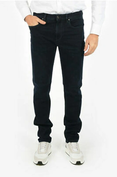 Pre-owned Ermenegildo Zegna Men Zzegna Stretch Cotton Slim Fit 5 Pocket Jeans With Belt