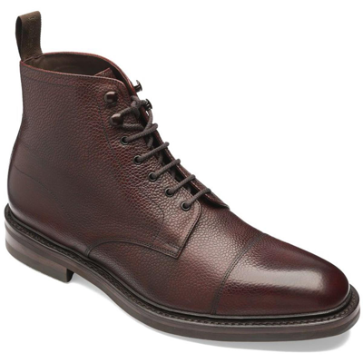 Pre-owned Loake Mens Roehampton Boots Oxblood Grain Calf Leather Mens Shoes