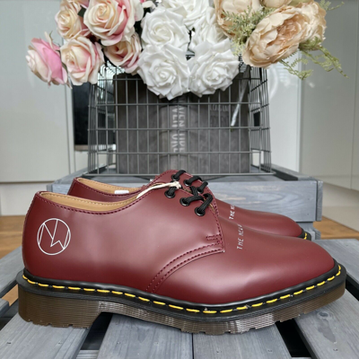 Pre-owned Dr. Martens' Dr Martens X Undercover Shoes 1461 Cherry Red Leather Uk 9 10 Eu 43 45 Rare