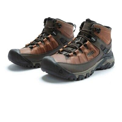 Pre-owned Keen Mens Targhee Iii Mid Waterproof Walking Boots - Brown Sports Outdoors