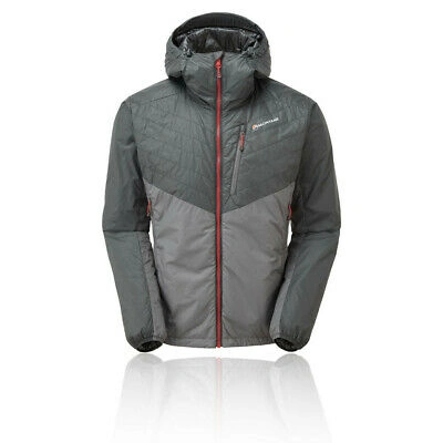 Pre-owned Montané Montane Mens Prism Jacket Top - Grey Sports Outdoors Full Zip Hooded Warm
