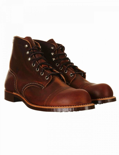 Pre-owned Red Wing Shoes Men's Red Wing 8085 Heritage 6" Iron Ranger Boot - Copper Rough & Tough