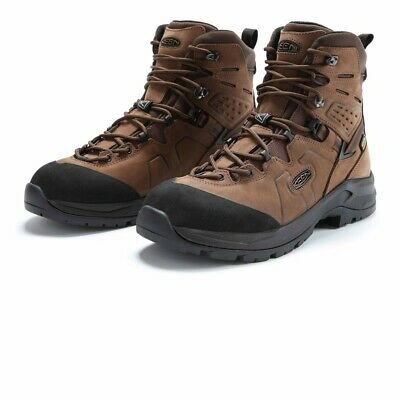 Pre-owned Keen Mens Karraig Mid Waterproof Walking Boots Brown Sports Outdoors Breathable