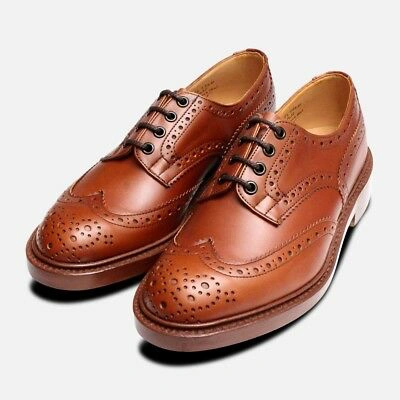 Pre-owned Tricker's Trickers Bourton Marron Brogue Shoes