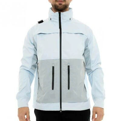 Pre-owned Ma.strum Ma. Strum Mens Softshell Down Quilt Jacket (light Blue)