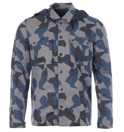 Pre-owned Ma.strum Dh (c) Overshirt - Black Base Camo