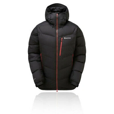 Pre-owned Montané Montane Mens Resolute Down Jacket Top - Black Sports Outdoors Full Zip Hooded
