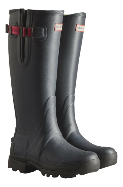 Pre-owned Hunter Ladies Balmoral Wellington Boots Neoprene Lined For Warmth Uk 5