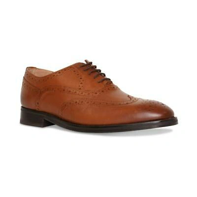 Pre-owned Ted Baker Mens Amaiss Formal Leather Brogue Shoes (tan)