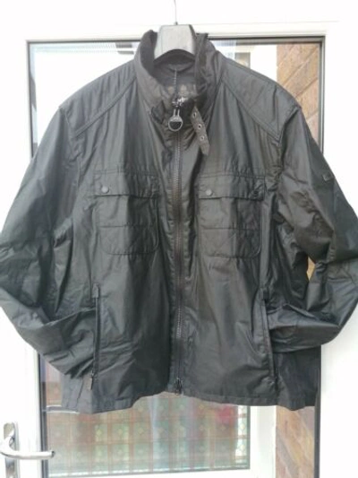 Pre-owned Barbour Mens  International Blyton Waxed Jacket Black Xxl Rrp£239
