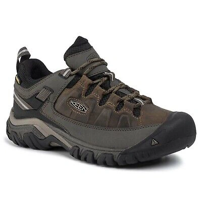 Pre-owned Keen Mens Shoes Targhee Iii Wp Casual Lace-up Outdoor Hiking Leather Textile