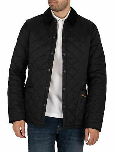 Pre-owned Barbour Men's Heritage Liddesdale Quilt Jacket, Black