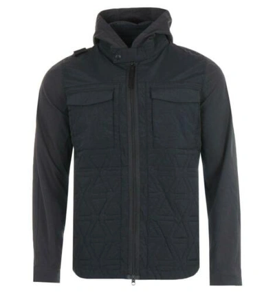 Pre-owned Ma.strum Lightweight Polygon Hooded Jacket - Black