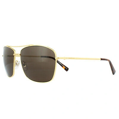 Pre-owned Montblanc Mont Blanc Sunglasses Mb548s 30e Gold Brown