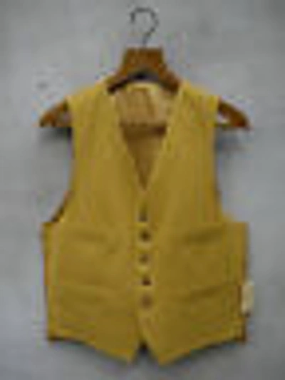 Pre-owned Gurteen Menswear England Traditional Ross Wool Waistcoat By Gurteen – 38-52in – Uk Made - Lemon Yellow