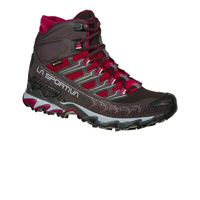 Pre-owned La Sportiva Womens Ultra Raptor Ii Gore-tex Walking Boots Grey Red Sports