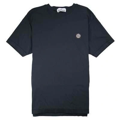 Pre-owned Stone Island Logo Patch T-shirt Navy