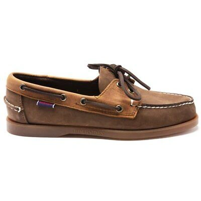 Pre-owned Sebago Mens Portland Rookies Boat Shoes Brown