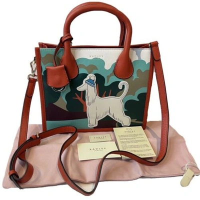 Pre-owned Radley Dog Picture Handbag Ginger Biscuit Leather Tan Shoulder Bag