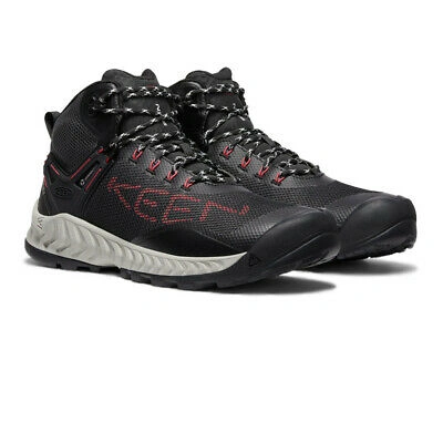 Pre-owned Keen Mens Nxis Evo Waterproof Walking Boots Black Sports Outdoors Breathable