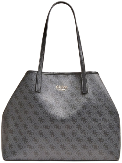 Pre-owned Guess Sg699524 Vikky Womens Tote Bag In Coal