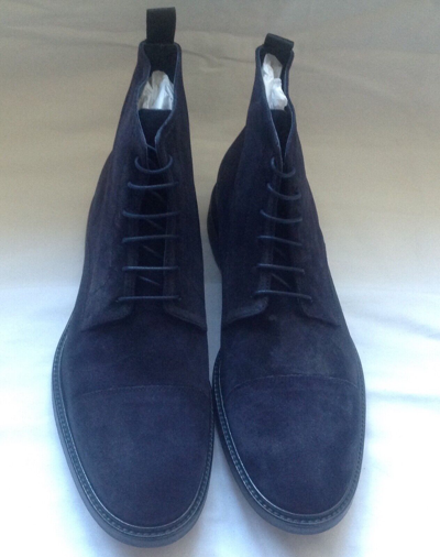 Pre-owned Paul Smith Men's Shoe Jarman Dark Navy Boots.