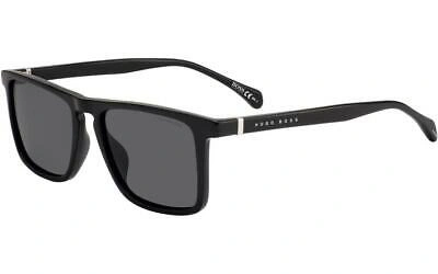 Pre-owned Hugo Boss 1082/s 807 M9 54 Sunglasses Black Grey Polarised 2 Year Guarantee