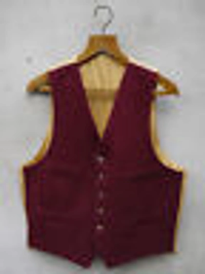 Pre-owned Gurteen Menswear England Traditional Ross Wool Waistcoat By Gurteen – 38-52in – Uk Made - Burgundy Red