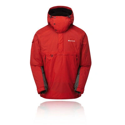Pre-owned Montané Montane Mens Extreme Smock Red Sports Outdoors Full Zip Hooded Warm Water