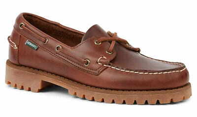 Pre-owned Sebago Ranger Waxy Men's Boat Shoe 7001hu0/925 Brown Waxy