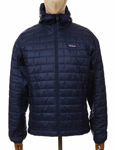 Pre-owned Patagonia Men's  Nano Puff Hooded Jacket - Classic Navy