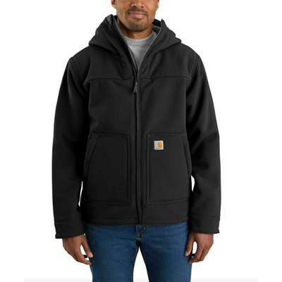 Pre-owned Carhartt Men's Super Dux Relaxed Fit Sherpa Lined Active Jacket - Black