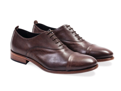Pre-owned Daniel All Leather.smooth Calf Oxford Mens 100% Leather Shoes. Espresso Colour