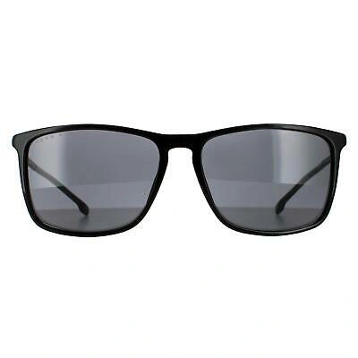 Pre-owned Hugo Boss Sunglasses Boss 1182/s/it 807 Ir Black Grey Polarized