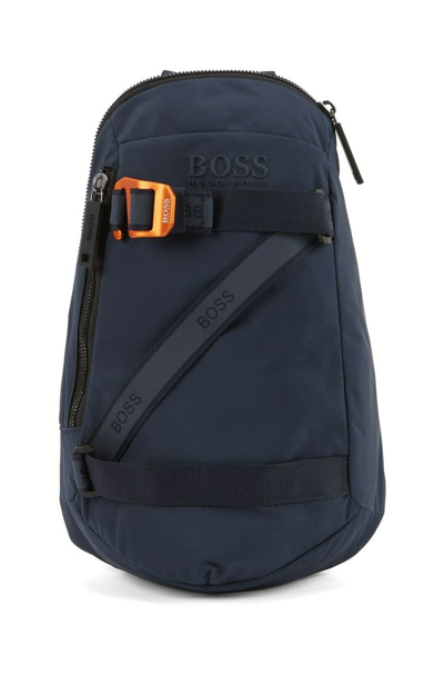 Pre-owned Hugo Boss Krone Monostrap Navy Messenger Bag