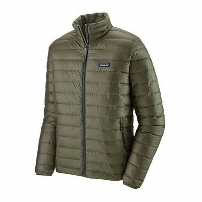 Pre-owned Patagonia Men's L Down Jumper Puff Jacket - Industrial Green Large