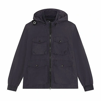 Pre-owned Ma.strum Aw Funnel Neck Runner Mens Jacket - Ink Navy All Sizes