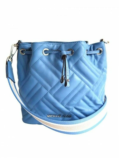 Pre-owned Michael Kors Peyton X Small Bucket Bag In French Blue
