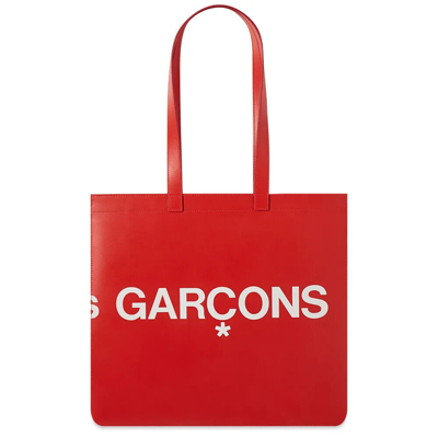 Pre-owned Comme Des Garçons Sa9001hl Huge Logo Tote | Cdg Red | | Rrp £330