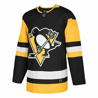 Pre-owned Adidas Originals Nhl Pittsburgh Penguins Adizero Home Authentic Pro Jersey Unisex - Mens