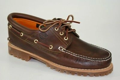 Pre-owned Timberland Heritage 3-eye Classic Lug Traditional Boat Shoes Docksider 30003