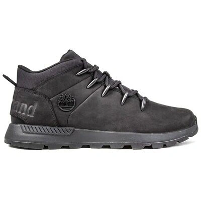 Pre-owned Timberland Mens Sprint Trekker Mid Outdoor Boots Black