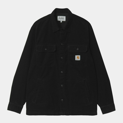 Pre-owned Carhartt - Mens Dixon Shirt Jacket - Black Rinsed
