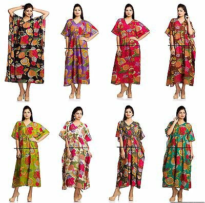 Pre-owned Palace Bulk Lot Of 20 Pcs Assorted V-neck Kaftan Long Length Dress Kimono Wholesale