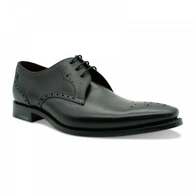 Pre-owned Loake Mens Hannibal Derby Shoes (black)