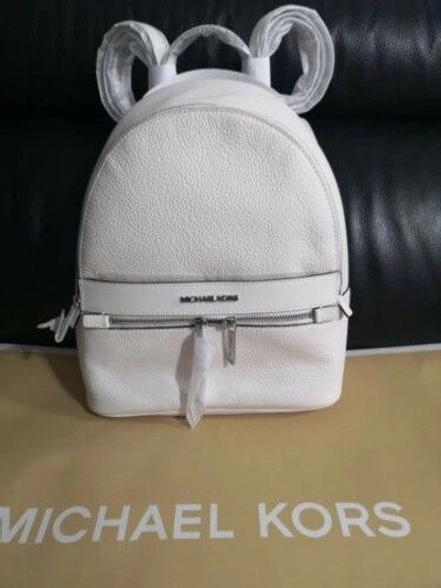 Pre-owned Michael Kors Women's  Kenly Backpack Brand Colour White
