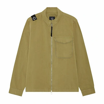 Pre-owned Ma.strum Gd Zip Front Mens Jacket Overshirt - Aloe All Sizes